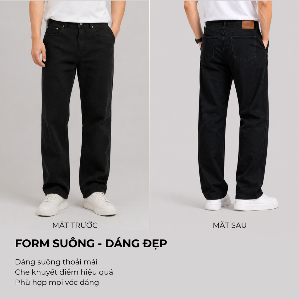 Quần kaki nam CREMA BAMI HOME, quần dài kaki ống suông basic, chất vải dày dặn, chuẩn form QK14 | BigBuy360 - bigbuy360.vn