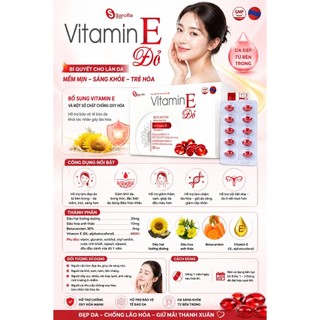 VITAMIN E ĐỎ SANO - Giúp hạn chế lão hoá, bí quyết giữ da căng mịn, tươi trẻ từ bên trong.