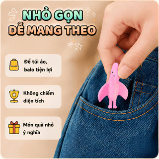 COMBO 5 Con Thú Bay Dính Tường Cao Su Vui Nhộn, Chất Liệu An Toàn, Không Chứa Chất Độc Hại-Đồ Chơi Giải Trí Giảm Stress