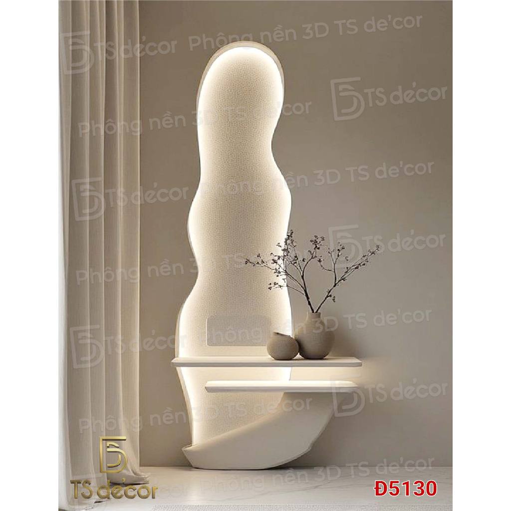 Phông nền 3D 5D hỗ trợ livestream chụp ảnh sản phẩm giả LED giả lam sóng nhiều mẫu kích thước