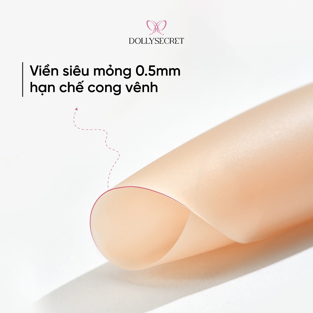 [BS] Miếng Dán Thiết Kế Giọt Nước Không Lộ Viền Nâng Ngực DOLLYSECRET Tái Sử Dụng Nhiều Lần D17