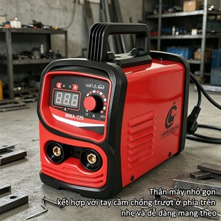Máy Hàn điện MMA-220, 220V, máy hàn cầm tay nhỏ gọn gia đình, phù hợp cho người mới, bảo hành 1 năm