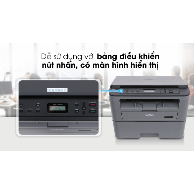 Máy in laser đa năng Brother DCP-L2520D (In/Scan/Copy) - Tốc độ in 30 ppm - In đảo mặt tự động