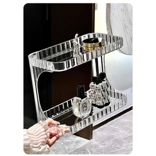 Khay Đựng Mỹ Phẩm Đồ Trang Điểm Để Bàn Trong Suốt, Kệ đựng son đựng bút tiện lợi