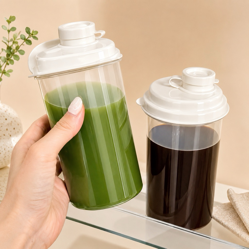 Set 3 Bình Nhựa Có Chia Vạch, Bình Đựng Đồ Đa Năng, Bình Pha Chế Tiện Lợi