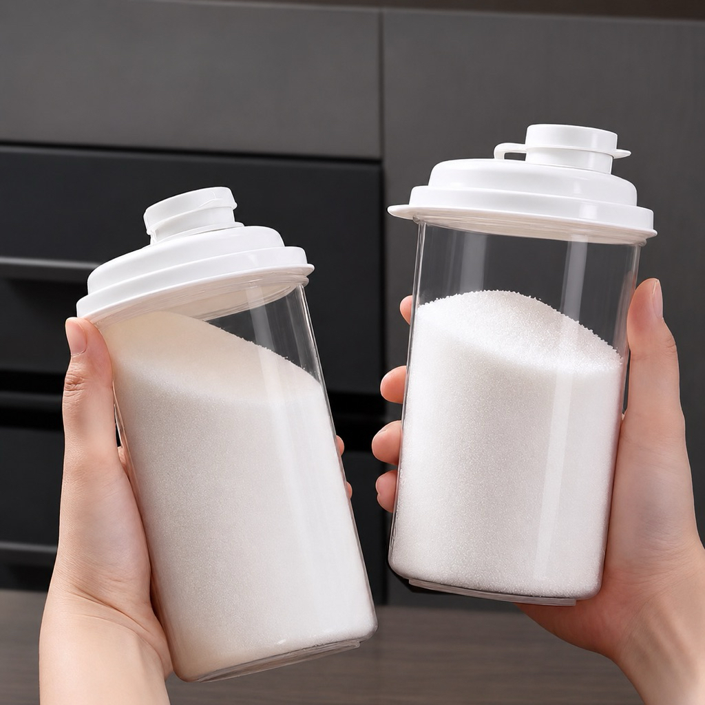 Set 3 Bình Nhựa Có Chia Vạch, Bình Đựng Đồ Đa Năng, Bình Pha Chế Tiện Lợi