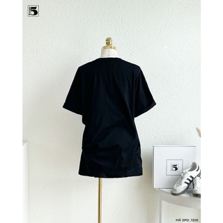 Áo Phông Nữ Twentyfive Thiết Kế Cổ Tròn In Hình, Phom Rộng Oversize Năng Động Cá Tính 7258