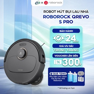Robot Lau Nhà Thông Minh Roborock Qrevo S Pro – Tự Động Đổ Rác, Giặt Giẻ Nước Nóng
