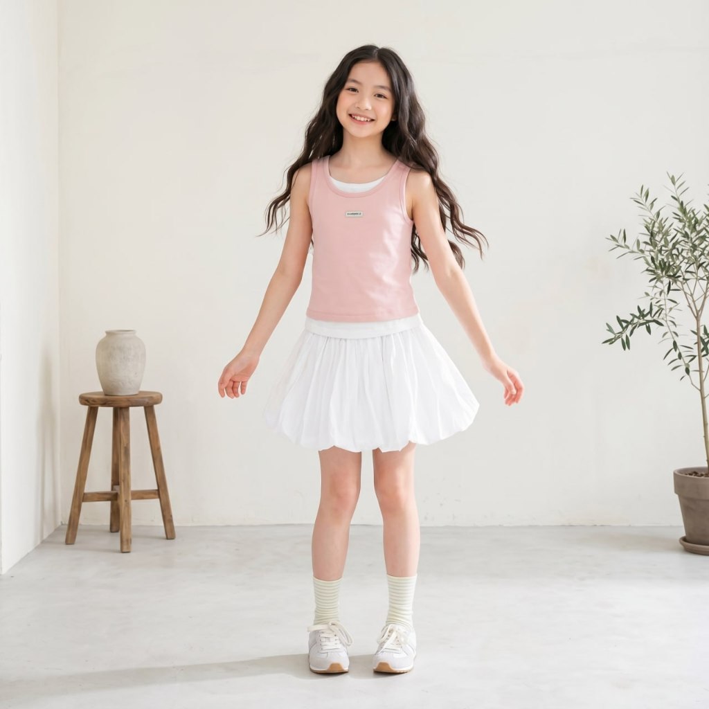 Áo cotton sát nách cho bé gái size đại BEESHOP H26085