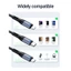 Cáp Sạc HOCO DM-X6 Micro, iPhone, type C USB 3A Truyền Dữ Liệu Ổn Định Dây Bện Chống Rối Cao Cấp