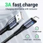 Cáp Sạc HOCO DM-X6 Micro, iPhone, type C USB 3A Truyền Dữ Liệu Ổn Định Dây Bện Chống Rối Cao Cấp