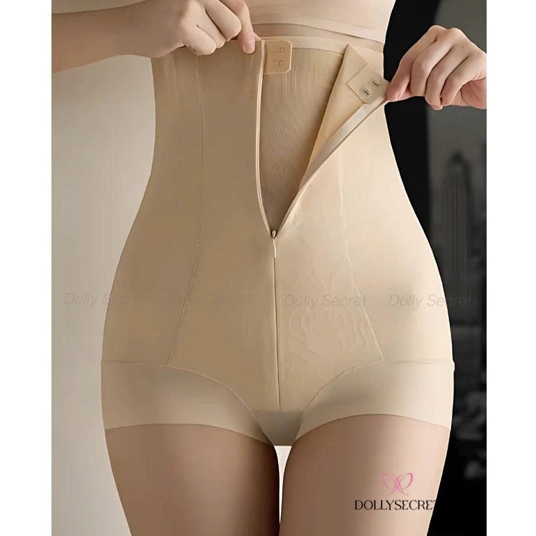 [BS] Quần Gen Nịt Bụng Có Khóa Kéo Và Mắc Cài SHAPE LOCK Siết Eo Chống Cuộn DOLLY SECRET Q11