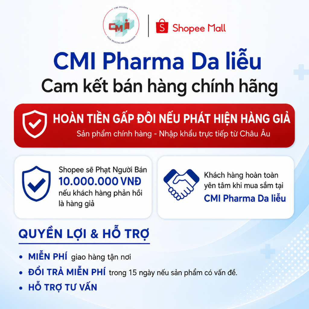 Blue Cap Cream 50g, Kem Bôi Viêm Da Cơ Địa Viêm Da Dị Ứng, Vảy Nến, Giảm Ngứa, Mẩn Đỏ, Dưỡng Ẩm, Làm Dịu Da