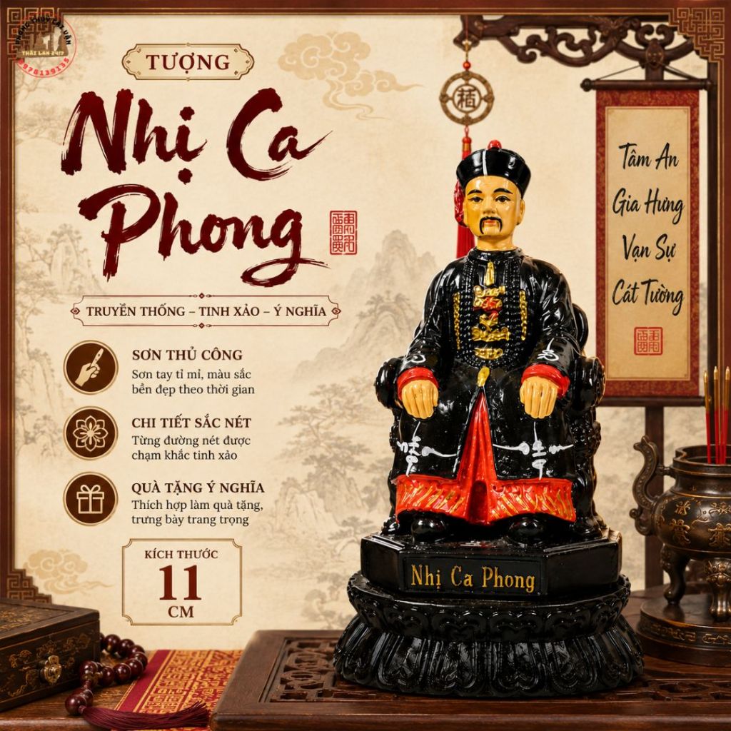 Vật Trang Trí Nhị Ca Phong 11cm Đặt Xe ô tô Tạo Không Gian Thư Giãn An Tâm Trên Mọi Nẻo Đường