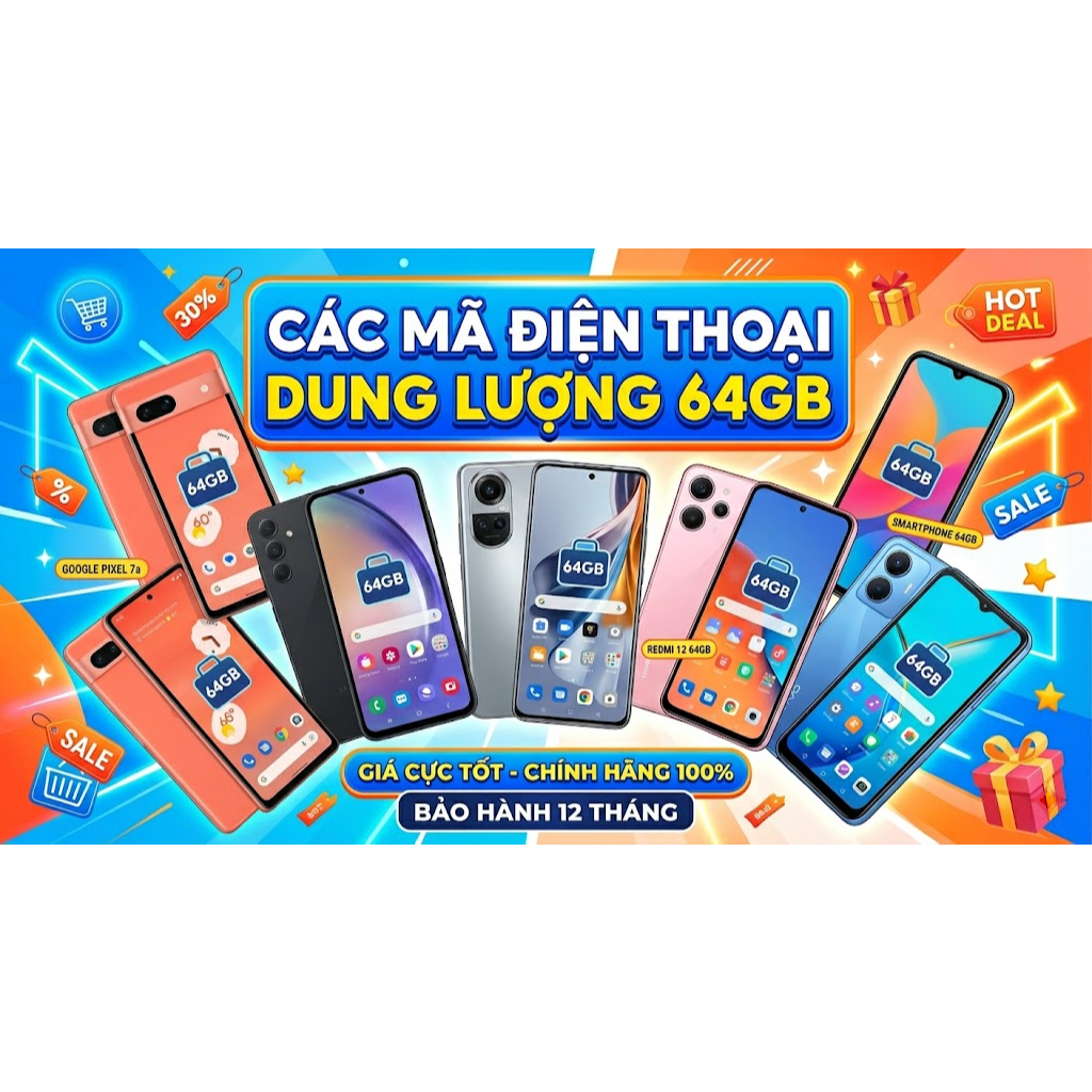 Các mã điện thoại dung lượng 64gb đa màu sắc - Hiệu năng cực đỉnh - Quay phim 4k siêu nét | BigBuy360 - bigbuy360.vn