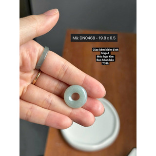 Tổng hợp mặt dây chuyền ngọc phỉ thuý tuyp A Happy , Donut có kiểm định