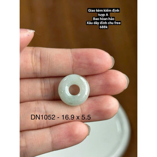 Tổng hợp mặt dây chuyền ngọc phỉ thuý tuyp A Happy , Donut có kiểm định