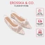 - Giày slingback mũi nhọn phối nơ lưới chấm bi đính nơ nữ tính màu đen - EL136