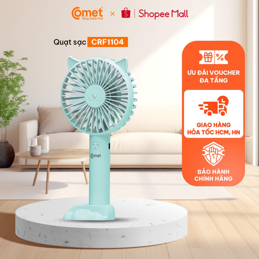 Quạt sạc cầm tay Comet CRF1104