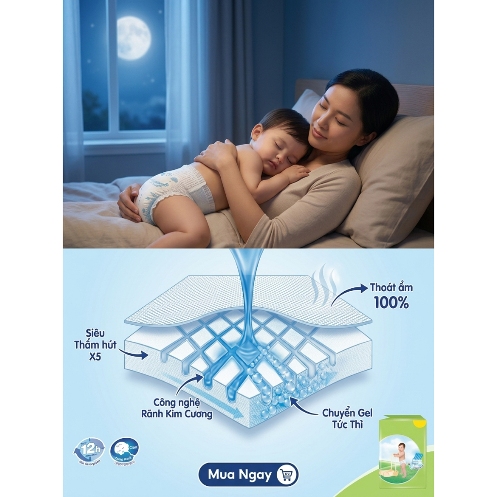 [DEAL T7] 🌟 TÃ QUẦN BABYLOVE 3LX/5XL- CÔNG NGHỆ NHẬT BẢN CHO BÉ YÊU VUI KHỎE 🌟