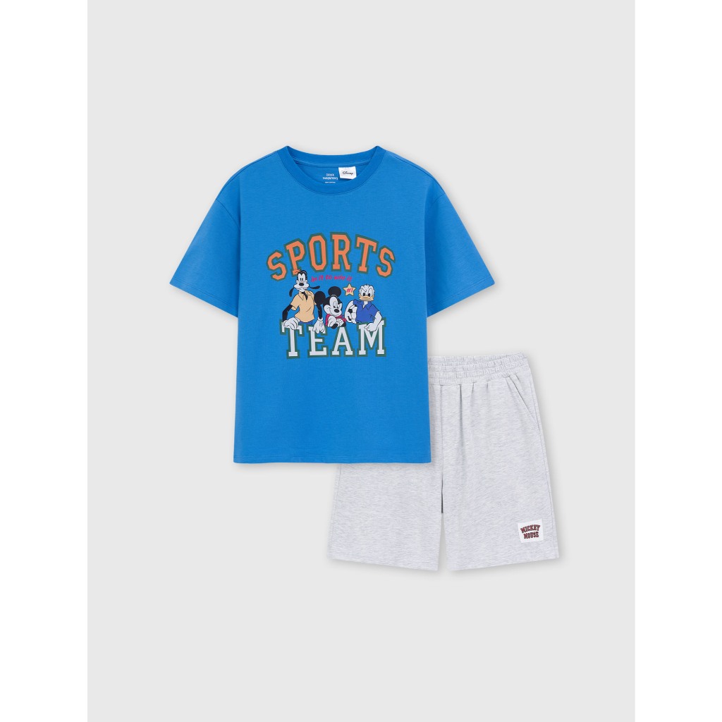 Bộ quần áo bé trai CANIFA bộ hè áo thun cộc tay quần đùi in họa tiết chất liệu cotton mềm mại thoáng mát 2ST26S003
