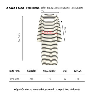 [HOẢ TỐC] Đầm Nữ Kẻ Ngang Dáng Suông Dài Tay Phong Cách Hàn Quốc | Minimal Dress 03