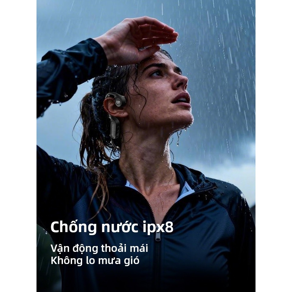 (Tặng mũ)Tai nghe dẫn truyền xương Bluetooth X7 chống nước IPX8 bộ nhớ 32G có mic Tai nghe chạy bộ, đạp xe, bơi lội