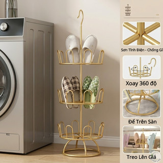 Kệ phơi giày dép đa năng xoay 360 độ có thể treo đặt trong nhà hay phơi ngoài trời, chất liệu thép không gỉ phủ sơn tĩnh