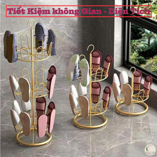 Kệ phơi giày dép đa năng xoay 360 độ có thể treo đặt trong nhà hay phơi ngoài trời, chất liệu thép không gỉ phủ sơn tĩnh