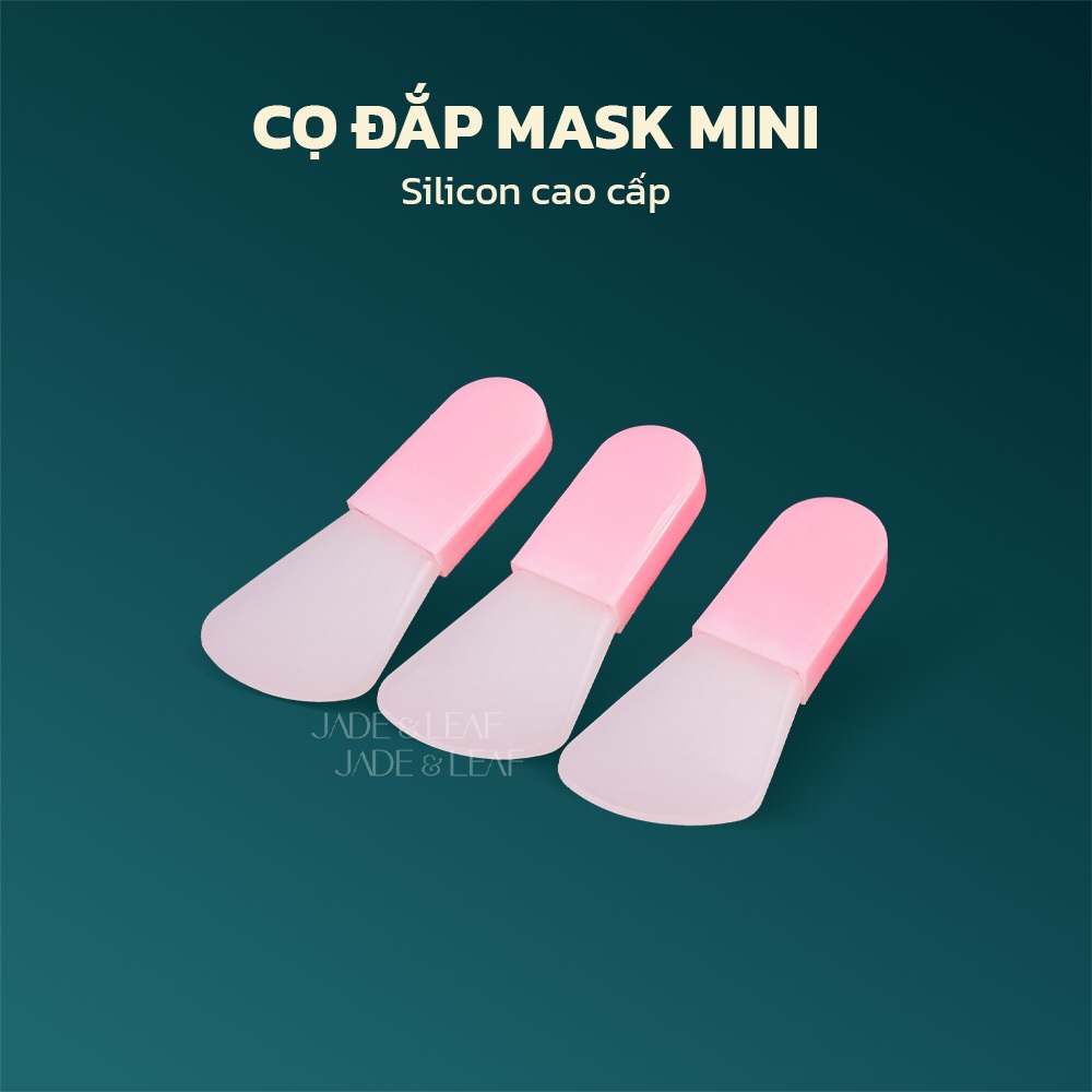 Cọ Đắp Mask Mini Jade&Leaf Cầm Tay Silicon Dụng Cụ Thoa Mặt Nạ Chăm Sóc Da Tiện Lợi Nhỏ Gọn