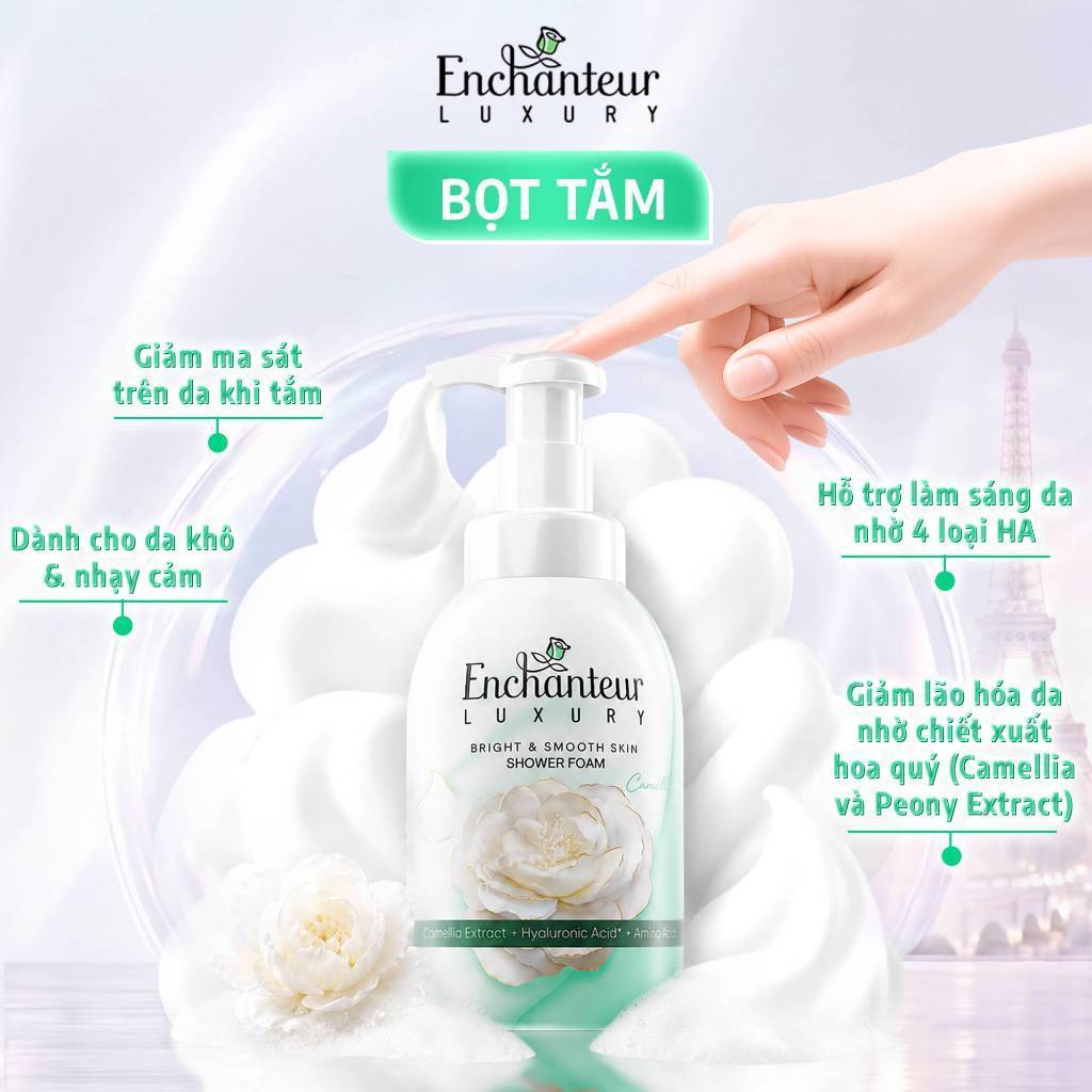 [GIFT] Sữa tắm Enchanteur Luxury Gel Camellia 65g / Luxury Foam Camellia 50ml (quà mùi ngẫu nhiên)