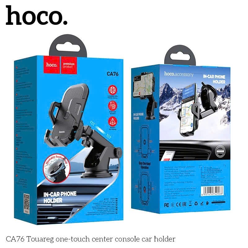 Kẹp Điện Thoại Ô Tô HOCO CA76 In Car Phone Holder Gắn Taplo Xoay Linh Hoạt Tiện Dụng