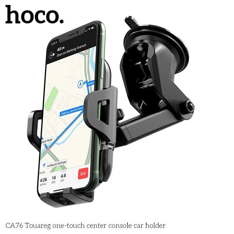 Kẹp Điện Thoại Ô Tô HOCO CA76 In Car Phone Holder Gắn Taplo Xoay Linh Hoạt Tiện Dụng