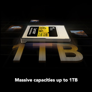 Thẻ nhớ CFexpress Type A 4.0 256GB/ 512GB/ 640GB/1TB Lexar cho máy ảnh/ máy quay, video 8K, tốc độ 1800MB/s