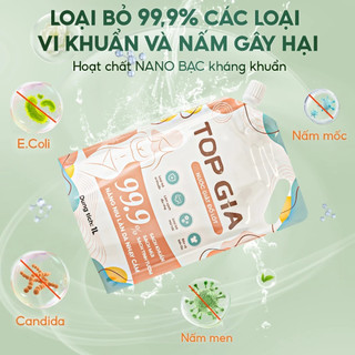 Nước Giặt Đồ Lót TopGia Dung Tích 1L Dịu Nhẹ, Kháng Khuẩn, Sạch Mùi, Sạch Tinh Tươm