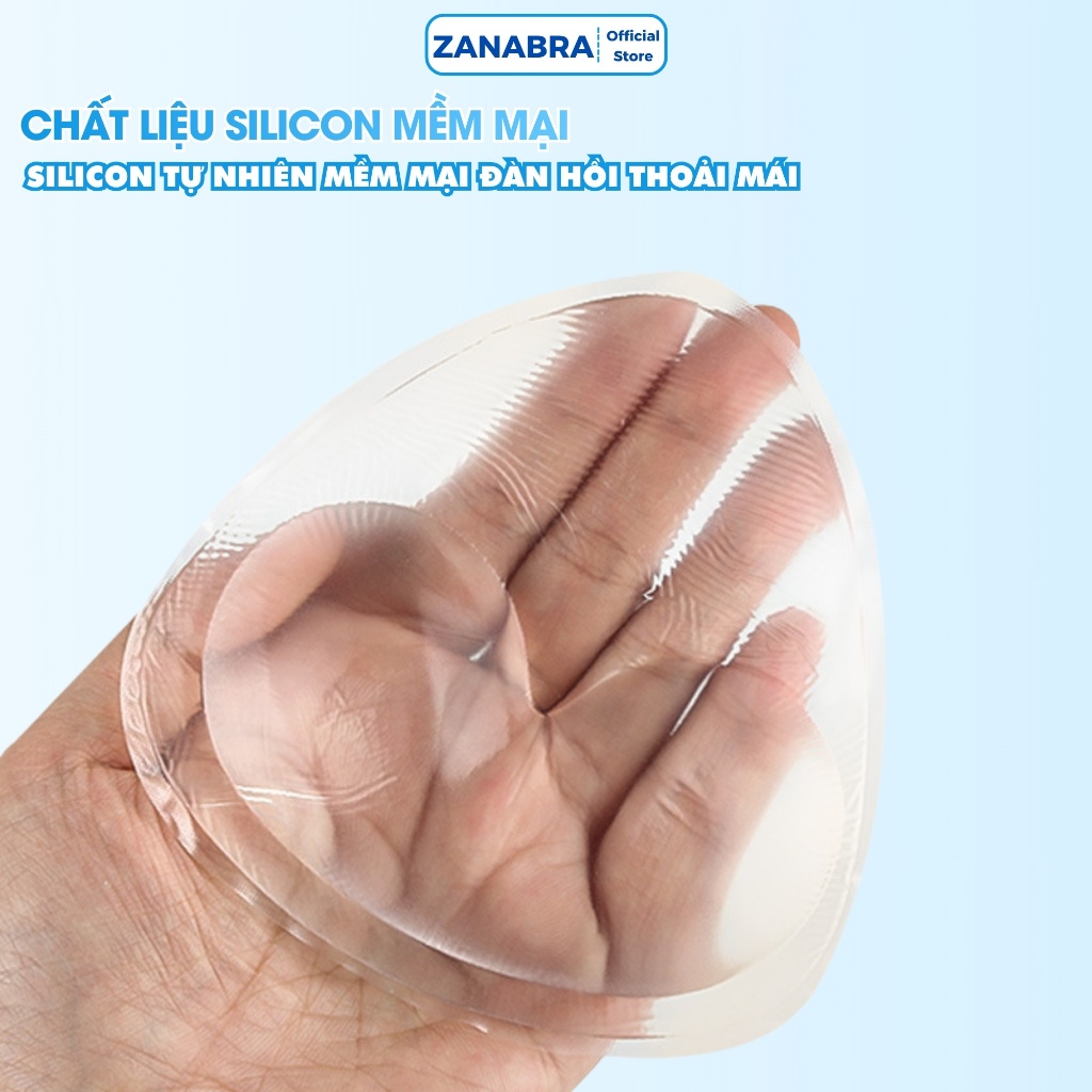 Miếng độn ngực silicon mềm mại nâng ngực tôn dáng, Miếng độn ngực không keo dễ sử dụng ZANABRA D352