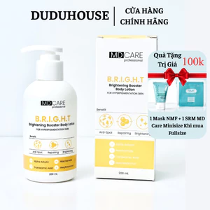 Sữa Dưỡng Thể MD CARE Brightening Booster Body Lotion Sáng Da Mờ Thâm Mụn 200ml Duduhouse