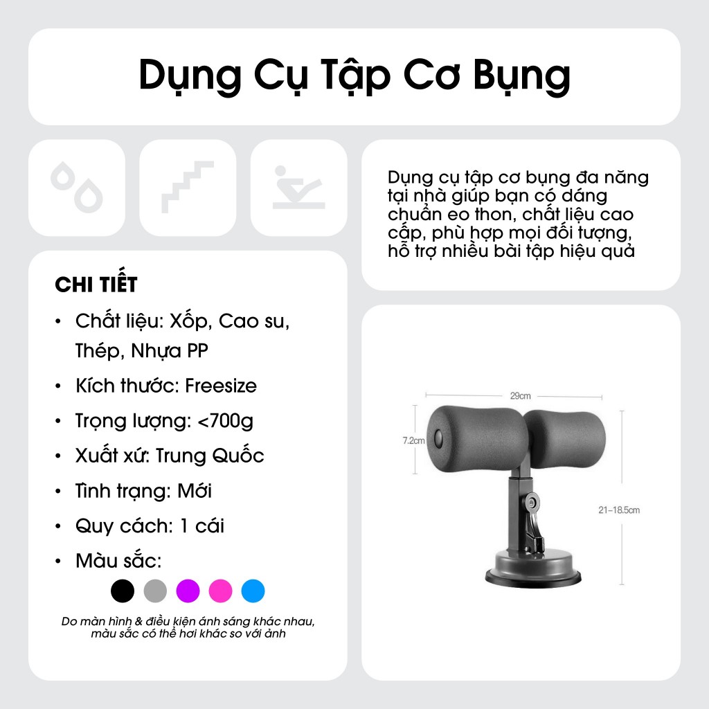 Dụng Cụ Tập Cơ Bụng Đa Năng Tại Nhà Giúp Dáng Chuẩn Eo Thon - GapBung
