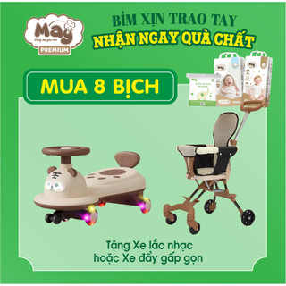 ( Quà mới )Combo 8  Bịch Bỉm Mây Organic Siêu Mỏng, Chống Hăm, Thấm Hút Tốt (S, M, L, XL, XXL)