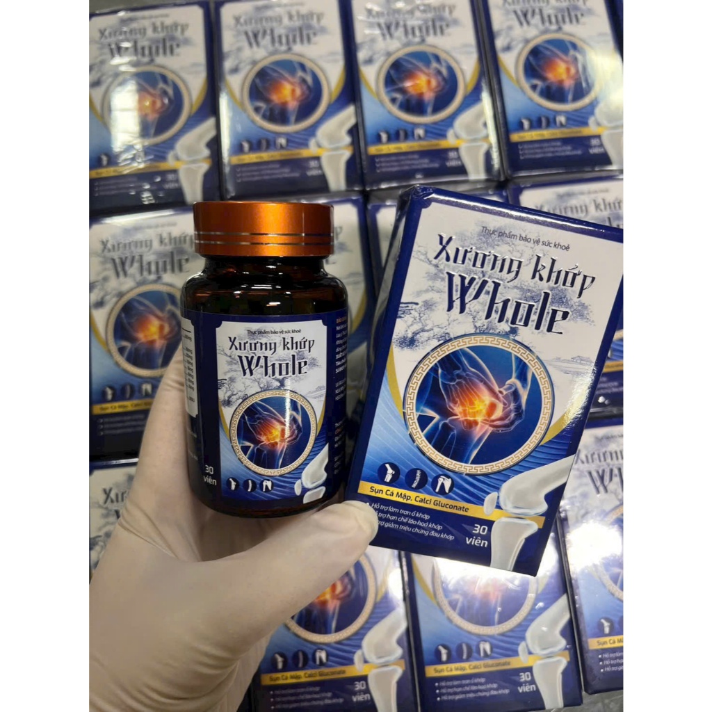 [RẺ VÔ ĐỊCH Chính Hãng] Viên uống xương khớp Whole Hộp 30 Viên ✅ Đau nhức xương khớp thoái hóa thoát vị tê bì chân tay