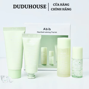 Bộ dưỡng da Abib Heartleaf Calming Trial Kit diếp cá 4 món mini phiên bản trải nghiệm