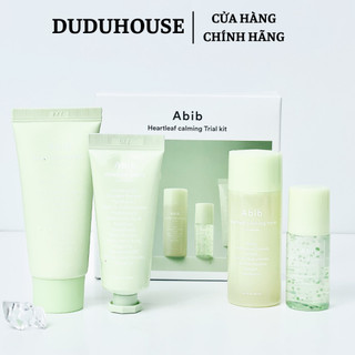 Bộ dưỡng da Abib Heartleaf Calming Trial Kit diếp cá 4 món mini phiên bản trải nghiệm