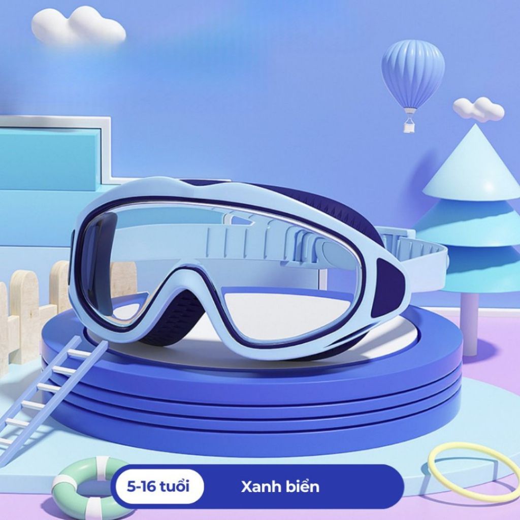 Kính Bơi Trẻ Em ALOHOME 5-16 Tuổi – Kính Bơi Chống Nước Thiết Kế Ôm Mặt Dây Đeo Điều Chỉnh