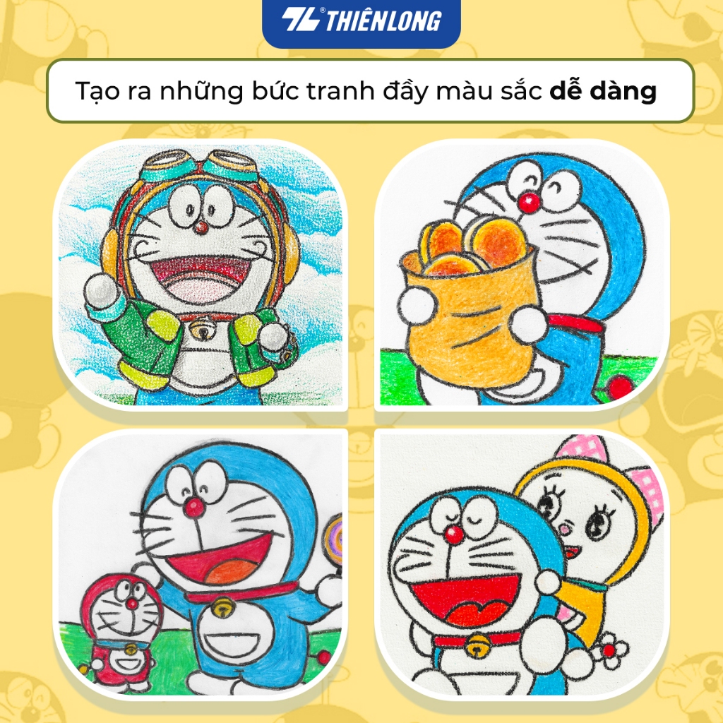 Bút Sáp màu Thiên Long Doraemon CR-C06/DO- 24 màu | BigBuy360 - bigbuy360.vn