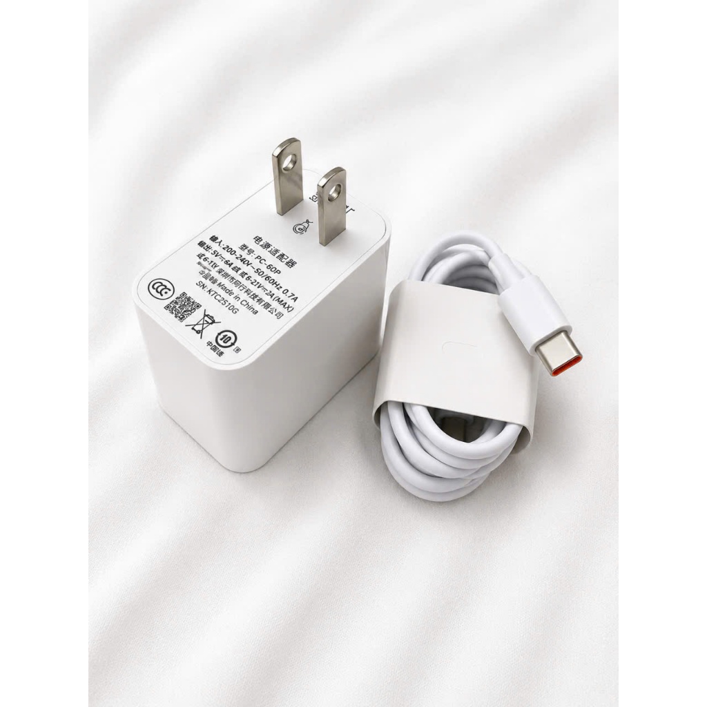 Bộ Sạc Nhanh SuperVOOC 67W Kèm Cáp USB Hỗ Trợ Sạc Nhanh Công Suất Cao