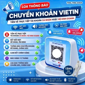 Loa Vietin đọc thông báo giao dịch tiền về thẳng ngân hàng không qua trung gian ( Bảo hành 12 tháng)