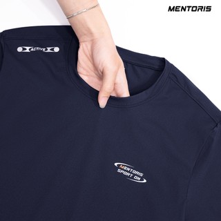 Áo Thun Nam MENTORIS Chất Coolmax Cao Cấp, Áo Cộc Co Dãn 4 Chiều Thoải Mái, Thoáng Mát MTS2602