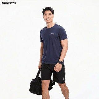 Áo Thun Nam MENTORIS Chất Coolmax Cao Cấp, Áo Cộc Co Dãn 4 Chiều Thoải Mái, Thoáng Mát MTS2602