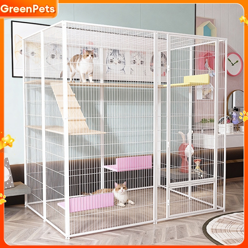 Lồng mèo cỡ lớn, lồng mèo nhiều tầng, lồng mèo cao cấp, dễ lắp ráp, phù hợp cho 1-6 con mèo.