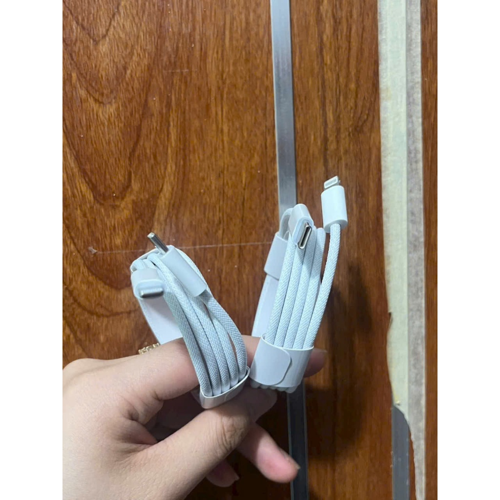 Cáp Sạc Nhanh USB-C to Light Hỗ Trợ Truyền Dữ Liệu Thiết Kế Bọc Dù Cao Cấp Chống Nứt Gãy